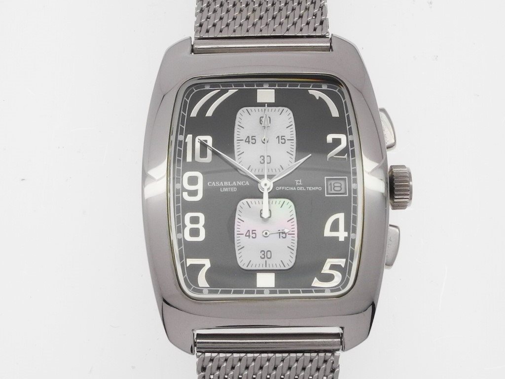 Oiritaly Orologio Al quarzo Uomo Officina del tempo Casablanca Orologi